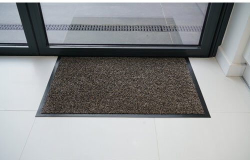 Symple Stuff Stacy Dirt PVC Rubber Edged Barrier Doormat Symple Stuff Mat Size: Rectangle 100 x 150cm, Colour: Brown  - Size: Rectangle 100 x 150cm Symple Stuff Stacy Dirt PVC Rubber Edged Barrier Doormat Symple Stuff Mat Size: Rectangle 100 x 150cm, Colour: Brown  - Size: Rectangle 100 x 150cm