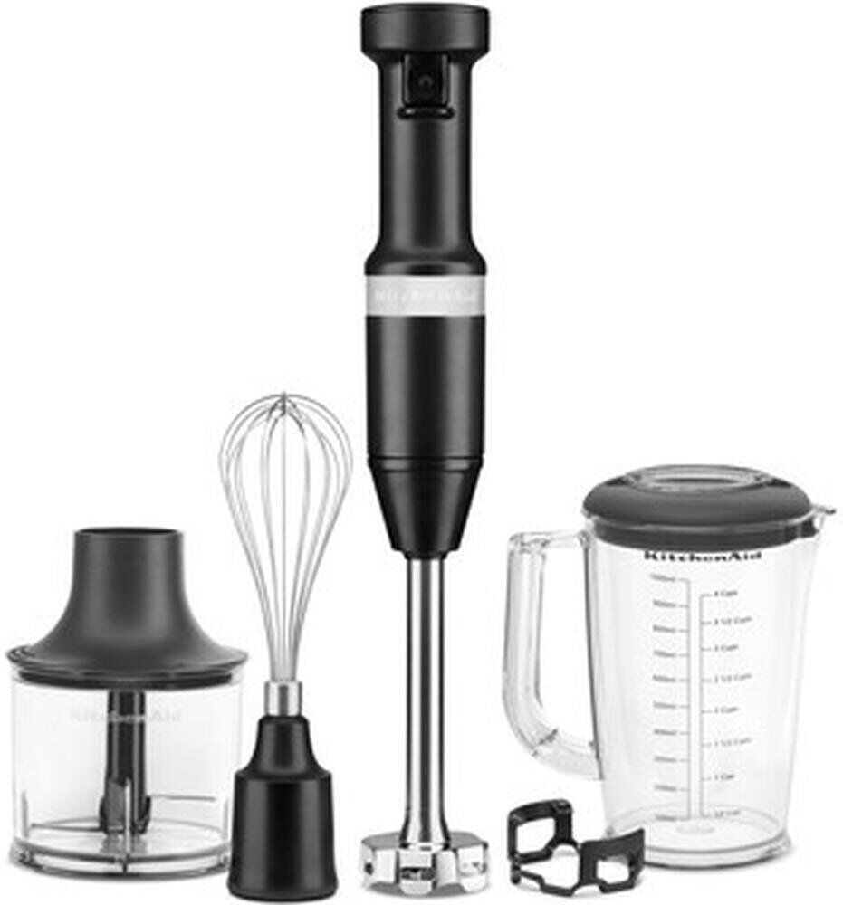 KitchenAid Corded Hand Blender with Accessories Black 1,000ml