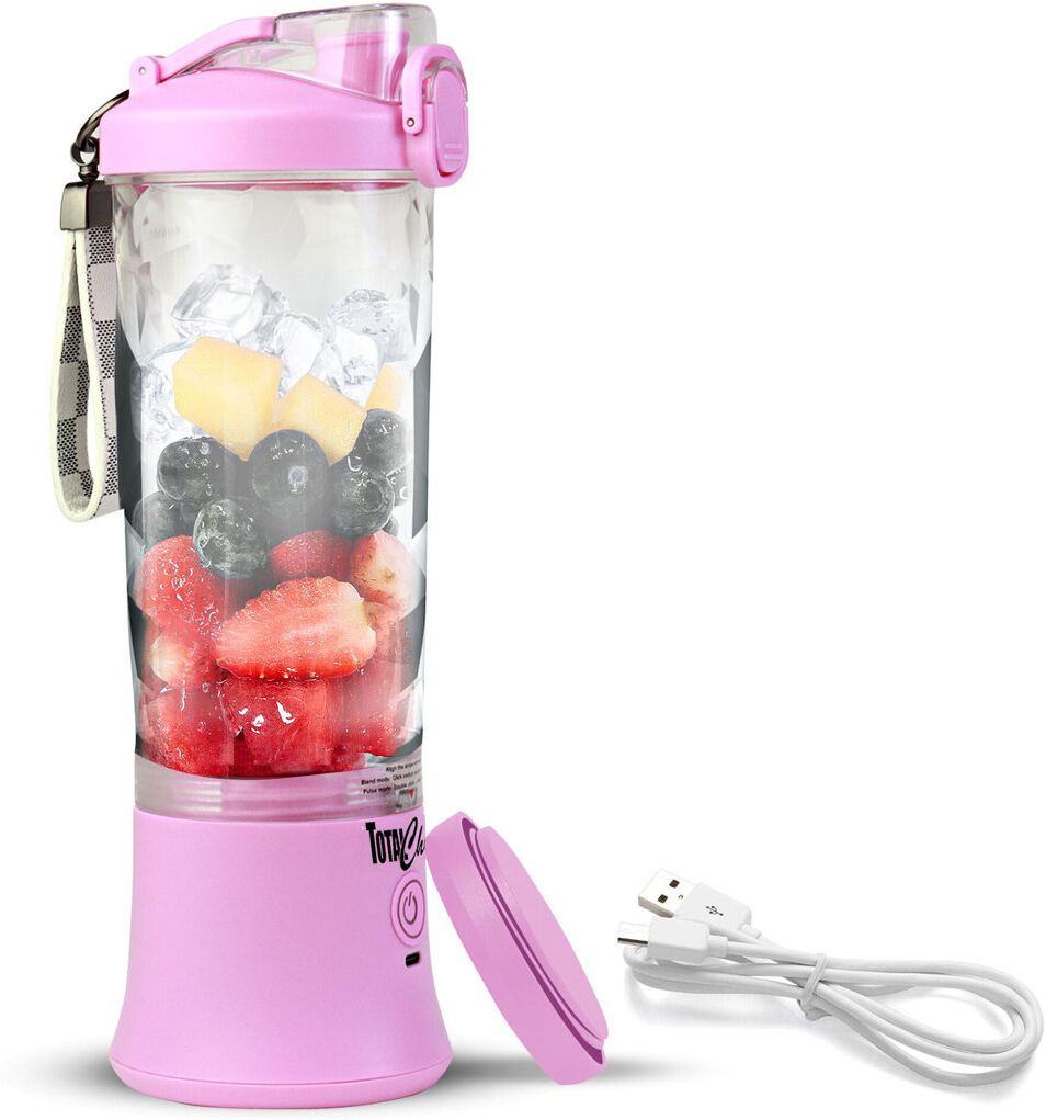 Total Chef Portable USB Hand Blender Yellow Blender Lilac