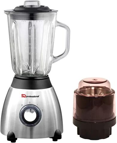 SQ Professional Gems Luminate Blender and Grinder SQ Professional Colour: Quartz Silver  - Size: 39cm H X 42cm W X 21cm D SQ Professional Gems Luminate Blender and Grinder SQ Professional Colour: Quartz Silver  - Size: 39cm H X 42cm W X 21cm D