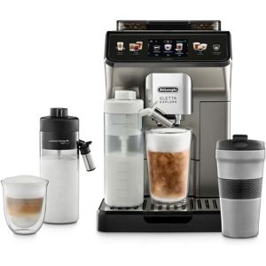 DeLonghi Explore Hot & Cold Bean to Cup Coffee Machine, ECAM450.86.TG brown