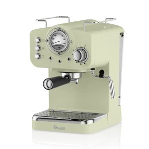 Swan Retro Pump Espresso and Coffee Machine brown 31.0 H x 19.5 W x 25.5 D cm