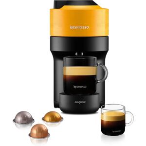 Nespresso Vertuo Pop Coffee Machine By Magimix black/yellow 25.0 H x 13.6 W x 42.6 D cm