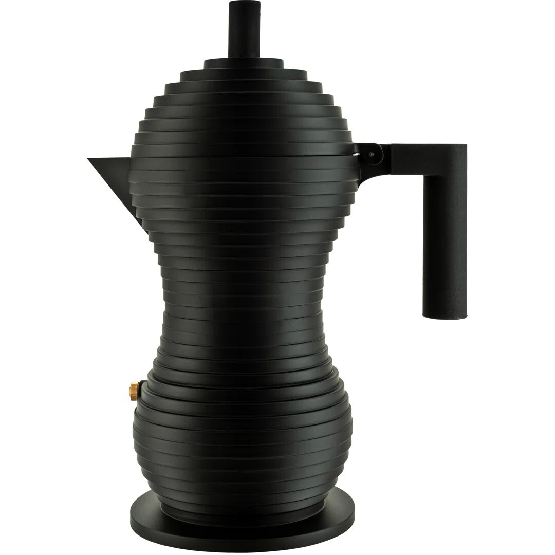 Alessi Pulcina Aluminium Casting Espresso Maker black/brown 26.0 H x 20.0 W x 12.0 D cm