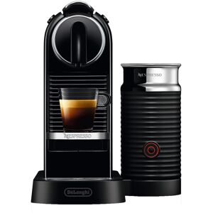 Nespresso CitiZ Original Coffee Pod Machine With Aeroccino Milk Frother by De'Longhi White