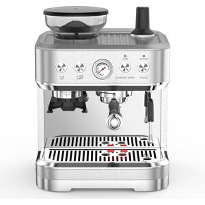 Belfry Kitchen Espresso Machine With Milk Frother And Grinder Silver Belfry Kitchen Espresso Machine With Milk Frother And Grinder Silver