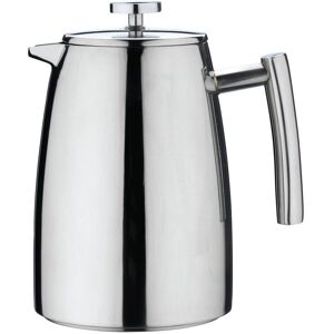 Grunwerg Café Olé Stal Belmont Double Walled Cafetiere Coffee Maker Sliver 2L Grunwerg Café Olé Stal Belmont Double Walled Cafetiere Coffee Maker Sliver 2L