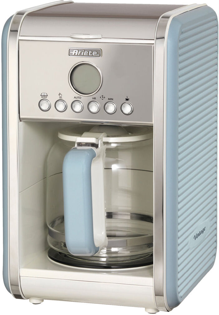 Ariete Vintage 12 Cup Filter Coffee Machine Blue 2.8L