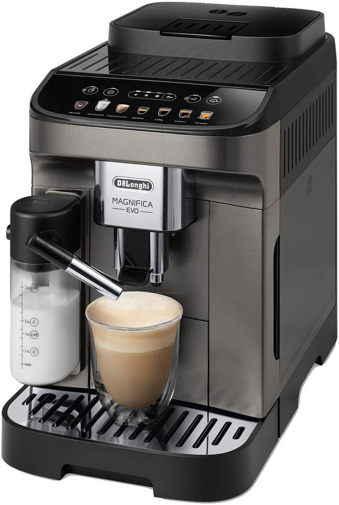DeLonghi Evo Milk Bean to Cup Automatic Coffee Machine Black 1L
