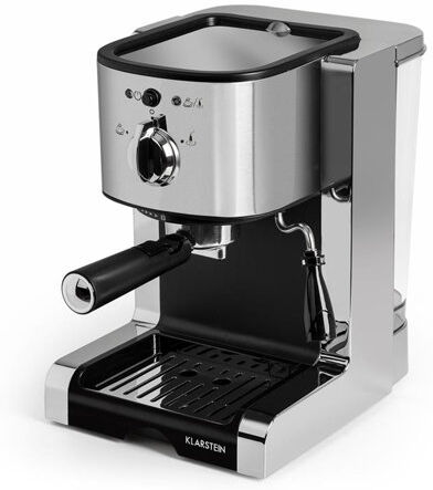 Klarstein Passionata Espresso Maker Klarstein Colour: Silver  - Size: 27cm H X 37cm W X 39cm D Klarstein Passionata Espresso Maker Klarstein Colour: Silver  - Size: 27cm H X 37cm W X 39cm D
