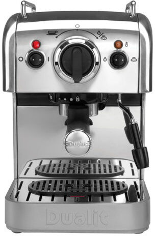 Dualit Espresso & Coffee Machine Dualit Colour: Chrome  - Size: 198.1cm H x 83.8cm W x 3.5cm D Dualit Espresso & Coffee Machine Dualit Colour: Chrome  - Size: 198.1cm H x 83.8cm W x 3.5cm D