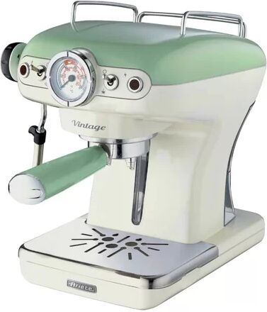 Ariete 2 Cup Semi-Automatic Espresso Machine Ariete Colour: Green  - Size: 39cm H X 31cm W X 24cm D Ariete 2 Cup Semi-Automatic Espresso Machine Ariete Colour: Green  - Size: 39cm H X 31cm W X 24cm D