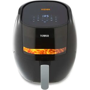 Tower Vortx Vizion Digital Air Fryer with Rapid Air Circulation, 7L, 1800W black 35.6 H x 37.8 W x 33.0 D cm