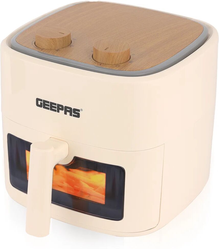 Geepas 4.5L Vortex Air Fryer with Rapid Air Circulation Adjustable Temperature (80-200°C) gray 34.0 H x 34.0 W x 32.0 D cm