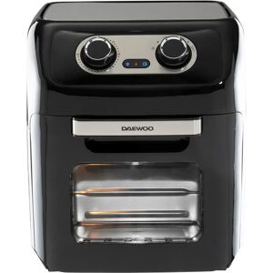 Daewoo 12 Litre Rotisserie Air Fryer Large Capacity Electric Oven black/gray 40.0 H x 37.2 W x 37.2 D cm