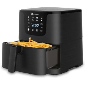 PureMate 5.5L Digital Air Fryer With Timer And Low Fat Oil Free – Black black 32.0 H x 30.0 W x 35.0 D cm