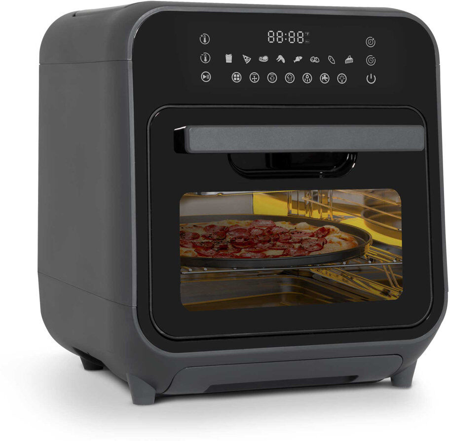 Baridi Steam Air Fryer Oven Combi, Self-Cleaning, 8 Preset Functions, 1635W, 15L, Black Black 15L