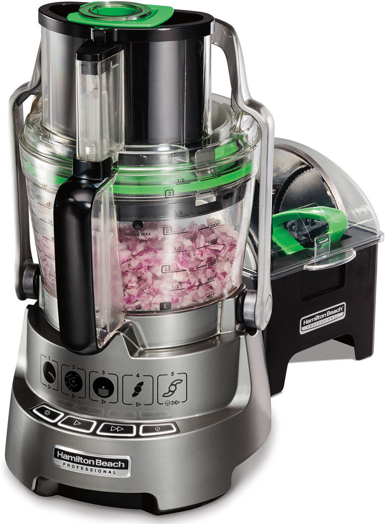 Hamilton Beach Professional Cup Dicing Food Processor 3.3Litres Grey 112ml