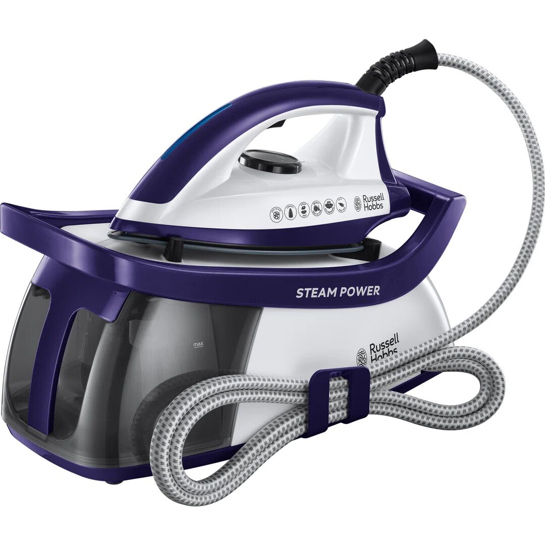 Russell Hobbs 1.3L Steam Generator Iron with Ceramic Soleplate & Upright Storage 2600W gray 29.4 H x 27.1 W x 40.6 D cm