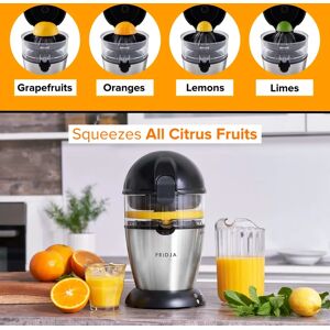 Fridja F900 Automatic Citrus Juicer black/orange 32.0 H x 17.0 W x 17.0 D cm