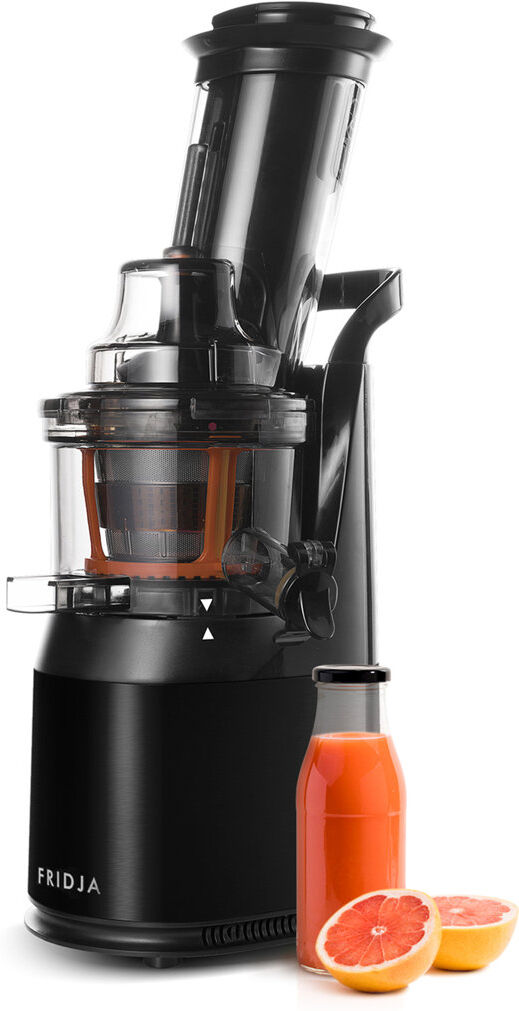 Fridja f1900 Whole Fruit Juicer - Powerful Cold Press Masticating Juicer for Fruits, Vegetables & Greens, Easy to Clean Black 1L