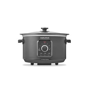 Morphy Richards Easy Time 6.5L Slow Cooker gray/black 26.0 H x 11.6 W x 37.0 D cm