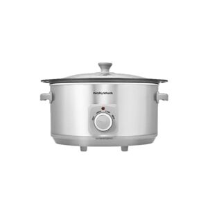 Morphy Richards Brushed Stainless Steel 6.5l Slow Cooker gray 37.7 H x 24.1 W x 37.0 D cm