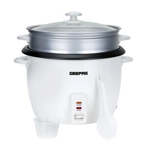 Geepas 2.8L Rice Cooker & Steamer 29.85 H x 28.85 W x 28.85 D cm