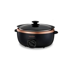 Morphy Richards Rose Gold Sear & Stew Slow Cooker 6.5L black/brown 25.3 H x 44.8 W x 10.0 D cm