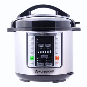Wonderchef Nutri Pot 6L Electric Pressure Cooker black/gray 40.0 H x 31.0 W x 31.0 D cm