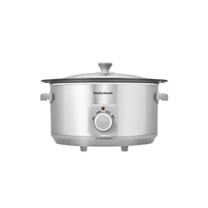 Morphy Richards Brushed Stainless Steel 6.5l Slow Cooker gray 37.7 H x 24.1 W x 37.0 D cm