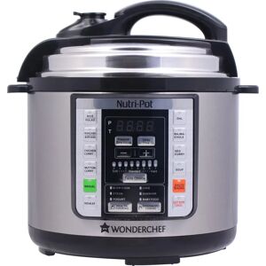 Wonderchef Nutri Pot 3L Electric Pressure Cooker black/gray 33.0 H x 28.0 W x 28.0 D cm