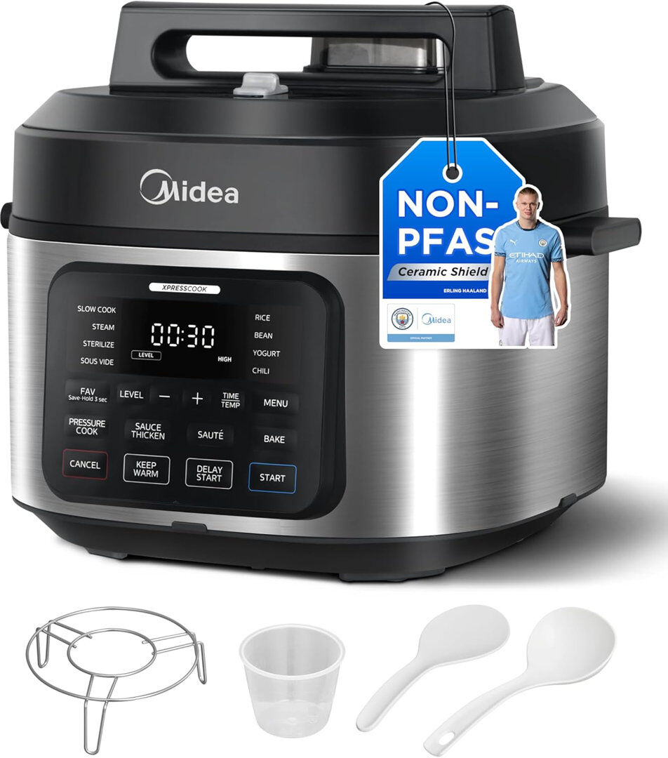 Living and Home Comfee 5L Multi-Cooker Rice Steamer - 11 Programs & Timer Black 5ml