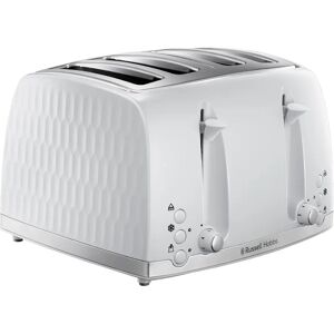 Russell Hobbs Honeycomb 4 Slice Toaster white 19.9 H x 29.0 W x 27.5 D cm