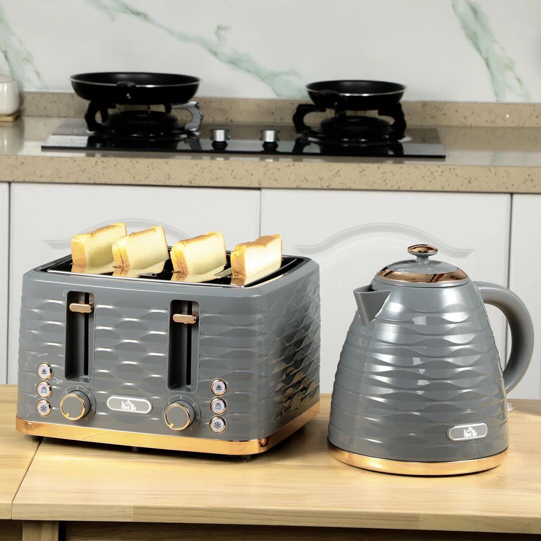 Belfry Kitchen Kettle And Toaster Set 22.0 H x 22.5 W x 19.5 D cm