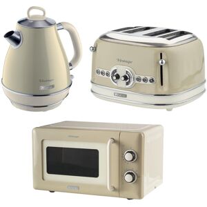 Ariete Vintage 1.7L Jug Kettle & 4 Slice Toaster Cream Ceam Ariete Vintage 1.7L Jug Kettle & 4 Slice Toaster Cream Ceam