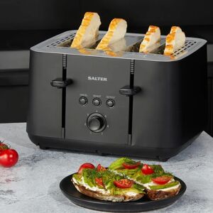 Salter 4 Slice Kuro Toaster black 18.3 H x 30.0 W x 28.5 D cm