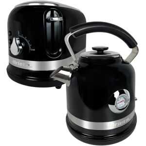 Ariete Moderna 1.7L Stainless Steel Kettle with 2 Slice Toaster Set black 29.0 H x 24.5 W x 29.5 D cm