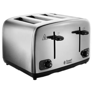 Russell Hobbs 4 Slice Toaster Brushed & Polished Stainless Steel gray 20.1 H x 28.6 W x 30.5 D cm