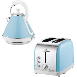 Dainty SQ Professional Dainty 1.8L Stainless Steel Electric Kettle and 2 Slice Toaster Set gray 29.5 H x 27.6 W x 22.5 D cm