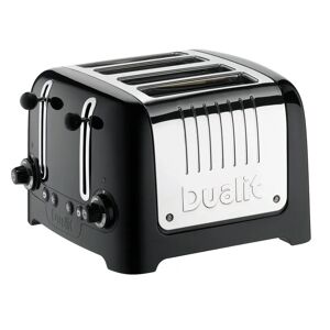 Dualit Lite 4 Slot Toaster, Bagel & Defrost Settings, 36mm Wide Slots black 20.0 H x 28.0 W x 31.0 D cm