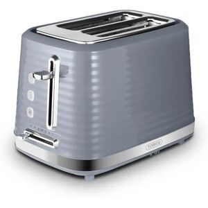 Tower Saturn 2-Slice Toaster with 7 Browning Levels, Defrost/Reheat/Cancel gray 19.0 H x 29.0 W x 17.8 D cm