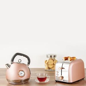 SQ Professional Epoque 1.8L Stainless Steel Electric Kettle and 2 Slice Toaster Set pink 38.0 H x 22.0 W x 20.0 D cm