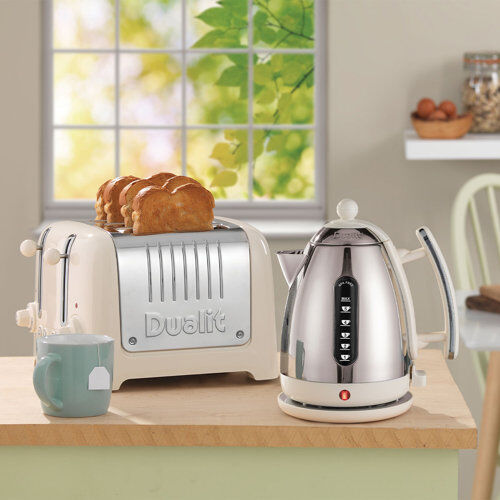 Dualit Lite 4 Slice Toaster Dualit Colour: Canvas White  - Size: 22cm H X 36cm W X 21cm D Dualit Lite 4 Slice Toaster Dualit Colour: Canvas White  - Size: 22cm H X 36cm W X 21cm D