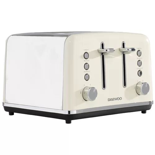 Daewoo Kensington 4 Slice Toaster Daewoo Colour: Cream 36cm H X 30cm W X 30cm D