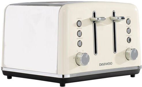 Daewoo Kensington 4 Slice Toaster Daewoo Colour: Cream 36cm H X 30cm W X 30cm D Daewoo Kensington 4 Slice Toaster Daewoo Colour: Cream 36cm H X 30cm W X 30cm D