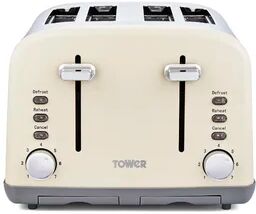 Tower Infinity Stone 4 Slice Toaster Tower Finish: Pebble, Size: 26.5cm H x 29cm W x 18.5cm D  - Size: 37cm H X 110cm W X 60cm D Tower Infinity Stone 4 Slice Toaster Tower Finish: Pebble, Size: 26.5cm H x 29cm W x 18.5cm D  - Size: 37cm H X 110cm W X 60cm D