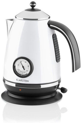 Klarstein Aquavita Chalet 1.7 L Stainless Steel Electric Kettle Klarstein Colour: White  - Size: Rectangle 160 x 230cm Klarstein Aquavita Chalet 1.7 L Stainless Steel Electric Kettle Klarstein Colour: White  - Size: Rectangle 160 x 230cm