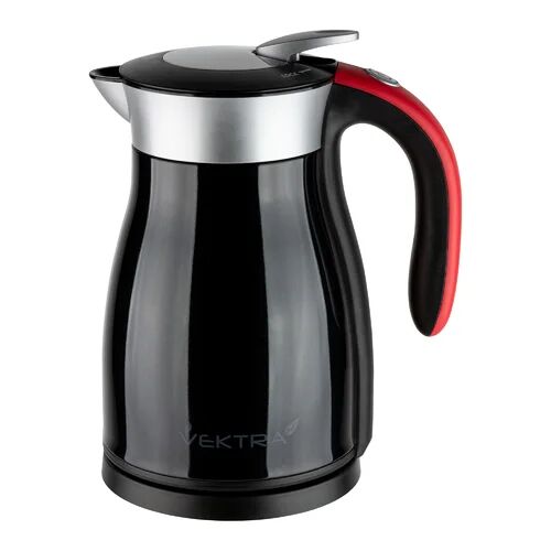 Vektra Vacuum Insulated Eco Friendly Stainless Steel Electric Kettle Vektra Colour: Black, Capacity: 1.59 Quarts  - Size: 29cm H X 24cm W X 22cm D
