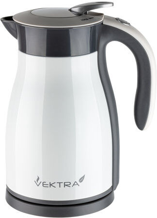 Vektra Vacuum Insulated Eco Friendly Stainless Steel Electric Kettle Vektra Colour: White, Capacity: 1.27 Quarts  - Size: 29cm H X 24cm W X 22cm D Vektra Vacuum Insulated Eco Friendly Stainless Steel Electric Kettle Vektra Colour: White, Capacity: 1.27 Quarts  - Size: 29cm H X 24cm W X 22cm D